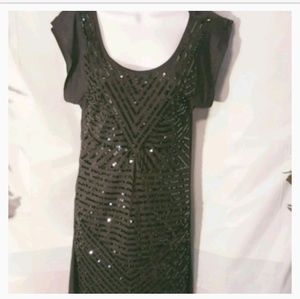 Womens Dress Black Sequins - Sz XS